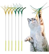 ねこじゃらし Amazon | (Six Meow)猫じゃらし、猫おもちゃ、猫のお遊びススキ草